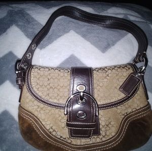 Brown/Gold Coach Purse